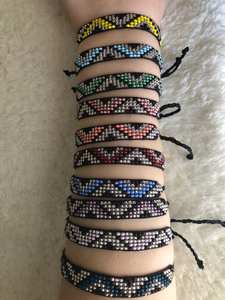 Pulsera de corazón para hombre Pulsera de cuentas coloridas de moda Pulseras de joyería de cuentas de semillas de Amistad tejidas - Product Image 3