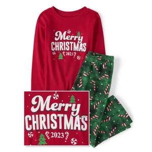 Christmas Loungewear <b>Long</b> Sleeve Pajamas Sleepwear Suit Wholesale Family <b>Matching</b> Outfits - Product Image 4