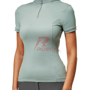 Top ecuestre de tendencia, elegante, transpirable, ligero, tela elástica para la humedad, camisa para montar a caballo, tops atléticos - Product Image 2