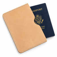 Housse de passeport personnalisée, étui de passeport de luxe, porte-passeport en cuir fin
