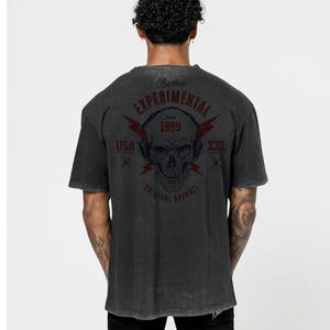 High Quality Custom 220gsm Cotton Bamboo Fiber T-Shirts for Men Available All Sizes Colors Silk Screen Printed for Adults <b>Boys</b> - Product Image 3