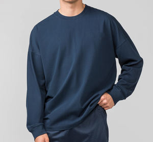 Custom Eco-Friendly Heavy Long Sleeve <b>Waffle</b> T-<b>Shirt</b> for Men PolyesterCotton Bulk White Clothes with Full Graphic Screen Print - Product Image 2