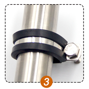 Hai lỗ <span class=keywords><strong>u</strong></span>-ống dây đeo kẹp Bộ, cao su lót gắn <span class=keywords><strong>U</strong></span> chân đế, <span class=keywords><strong>U</strong></span> hình ống ống dây kẹp Clip ống dẫn kẹp - Product Image 4