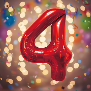 ลูกโป่งปาร์ตี้เลิฟ หมายเลข โรโฮ เอ็น4 45ซม. 12 ลูก/ถุง - Product Image 3