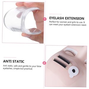 Reusable Transparent <b>Silicone</b> Eyelash Stand Pad Lash Glue Holder for Extension Beauty <b>Tools</b> - Product Image 6