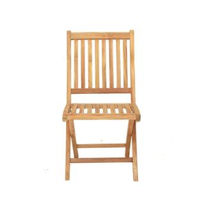 Silla Plegable de Jardín Hecha de Madera de Teca Antigua de Alta Calidad, Resistente y Duradera con Acabado Impecable - Product Image 2