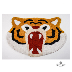 High Quality Reversible Cotton Tufted Bathmats High Pile with Popular Animal Print Directly From Indian Exporter - Product Image 5