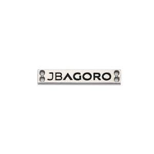 Zinc Alloy Rectangular Logo Nameplate for <b>Bags</b> & Caps-Eco-Friendly Metal <b>Tag</b> with Painted Letters Wholesale From Factory - Product Image 5