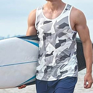 Quick Dry Breathable Knitted Polyester/Cotton Casual Men Tank <b>Top</b> Sleeveless Workout Wear KANEKA SPORTS Wholesale <b>Low</b> Price - Product Image 5