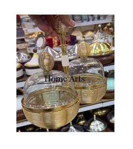 Bol décoratif en aluminium martelé Design classique Bol de service à dessert de forme ronde pour restaurant, usage domestique - Product Image 5