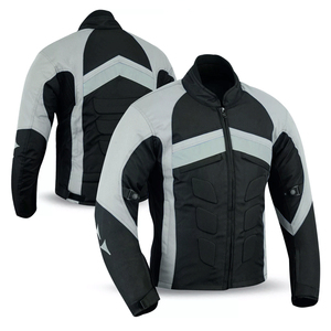 Chaqueta de carreras de motos con armadura, textil Cordura duradero, chaqueta de motocicleta transpirable e impermeable, ropa de carreras de automóviles personalizada - Product Image 3