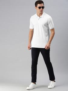 Camiseta Personalizada con Logotipo para Hombre, de Alta Calidad, 100% Algodón, Cuello Solapa, Bordado, Diseño Sólido, Corte Regular - Product Image 4