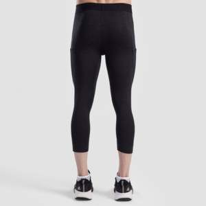 Pantalon de compression 3/4 pour homme GA 2.0 couleur charbon - Product Image 3