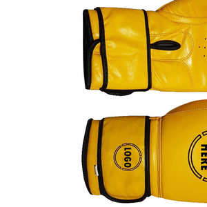 Guantes de Boxeo Deportivos Transpirables de Cuero de Alta Calidad con Cierre de Velcro para Entrenamiento al Aire Libre y Empaque Personalizado - Product Image 4
