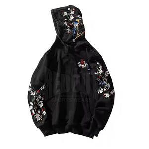 Sweat-shirts amples brodés en coton 100% à séchage rapide, fabriqués au Pakistan, sweat-shirts amples brodés - Product Image 1