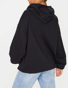 Sweat à capuche personnalisé pour femmes Sweat-shirt à capuche polo en molleton de coton pour femmes - Product Image 3