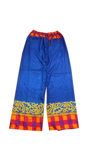 Nuevo pijama bohemio de seda reciclada Vintage, ropa de dormir transpirable de cintura media, pantalones de playa, pantalón sólido, piernas, más cintura elástica - Product Image 2