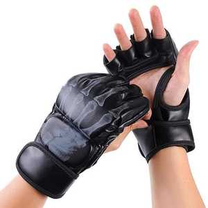 ถุงมือ MMA สำหรับชกมวยชกมวยถุงมือหนังวัวแบบมืออาชีพคุณสมบัติกันน้ำ - Product Image 2