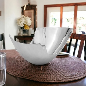 Export & High Quality Aluminium Cast Food Serving Bowl Wholesale <b>Table</b> <b>Top</b> Metal Serving Bowl Made India at Reasonable Prices - Product Image 2