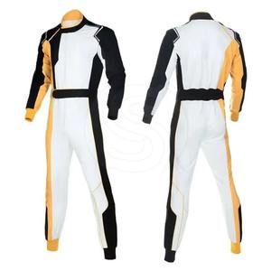 Cardura de cuero de alta calidad a prueba de viento de talla grande Go Kart Racing Suit personalizado nombre del equipo uniforme precio razonable OEM disponible - Product Image 1