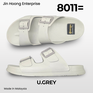 รองเท้าแตะ PVC แบบสวมสำหรับผู้ชาย สีน้ำเงิน น้ำหนักเบา กันลื่น สวมใส่สบาย รองเท้าลำลอง ขายส่งจำนวนมาก @migo 8011= ผลิตในมาเลเซีย - Product Image 2