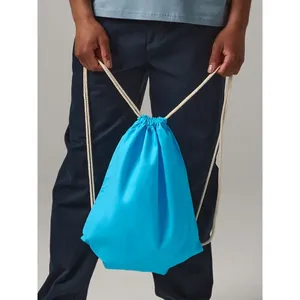 Customizable Cotton Gymsac Sportpacks Promotional Drawstring Bag for Merchandising - Product Image 1