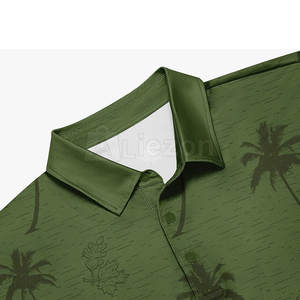<b>Men</b> Wear Slim Fit Golf <b>Shirt</b> <b>With</b> Button <b>Collar</b> Moisture Wicking Polo Golf <b>Shirt</b> For Athletic Wear - Product Image 4