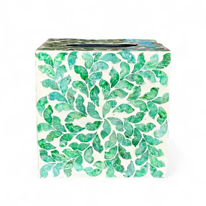 Caja de Pañuelos Hecha a Mano con Incrustaciones de Nácar, Elegante Caja Decorativa con Incrustaciones de Concha para Decoración del Hogar de Lujo - Product Image 3