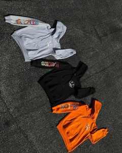 Streetwear personnalisé en coton avec graphique et poids lourds, avec broderie d'appliques, logo surdimensionné pour hommes - Product Image 1