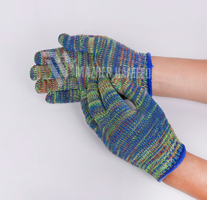 Solid Color <b>Magic</b> Elastic Outdoor Winter Cotton Gloves Non-Slip Full-Finger Knitted Warm <b>Bubble</b> Design for Daily Use - Product Image 3