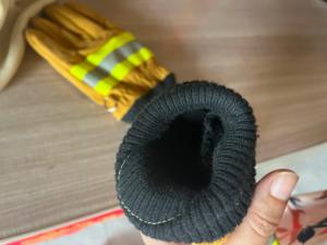 Résistance à la chaleur Aramide Pompier Gants de sécurité Résistant au feu Pompier Pompier Gants en cuir Ventes directes d'usine - Product Image 4