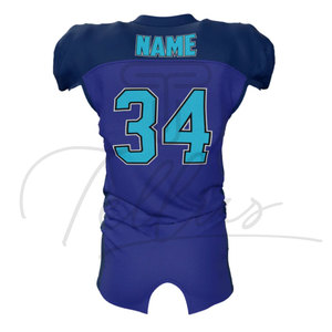 Uniforme de Fútbol Americano, Jersey Transpirable Estampado de Manga Corta, Personalizable, Unisex para Adultos - Product Image 4