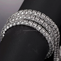 Femmes Hommes 3mm 4mm 5mm 6mm Moissanite Diamond Miami Cuban Link Chain Hip Hop Jewelry Iced Out Tennis Choker Necklace