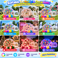 Dôme à bulles gonflable avec tunnel, maison à bulles en PVC transparent, tente à bulles pour enfants, fête, mariage, décoration de stand photo pour événements