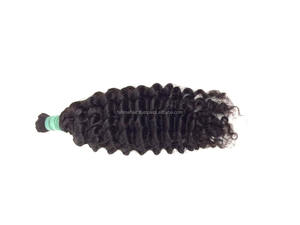 100% ต่อผมมนุษย์แท้เกรด8A ผมสีดำเป็นลอนลึกแบบอินโดนีเซีย - Product Image 3