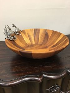 Bols de service en bois de grande capacité avec un artisanat élégant adapté aux dîners et aux célébrations - Product Image 5