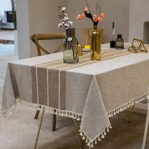 Nappe de banquet carrée de luxe en coton imperméable, couleur personnalisée, lavable, pour l'intérieur et l'extérieur - Product Image 6