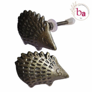 Boutons de hérisson en laiton antique poignée et poignées d'exportation de qualité pour armoires de cuisine commode chambre et villa en fonte - Product Image 1