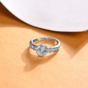 Anillos de Plata de Ley 925 de Primera Calidad para Mujer, Chapados en Rodio con Diamantes o Circonitas, Diseño Numérico, Joyería para Hombre - Product Image 2