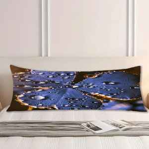 Coussin imprimé goutte d'eau sur fleur - Décoration d'intérieur moderne, 36"x36" - 90x90 cm - Product Image 5