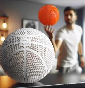 <strong>3d</strong> <strong>Airless</strong> <strong>Basketball</strong> <strong>3d</strong> Printed High Elastic Hollow Anti-strike <strong>Basketball</strong> Size Bouncy <strong>Basketball</strong> Ideal Indoor Outdoor Ball - Product Image 3