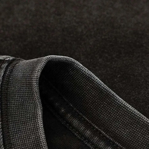 Salva impex เสื้อยืดสีดำพิมพ์ลายสกรีนขนาดใหญ่แบรนด์เนมสำหรับผู้ชายเสื้อยืดไหล่ตกออกแบบได้เอง - Product Image 5