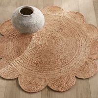 Grand tapis écologique en jacinthe d'eau orientale pour salon moderne, chambre à coucher, camping, avec des matériaux naturels durables