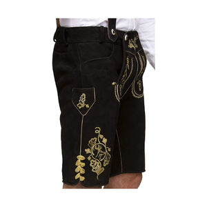Belle Broderie Bavaroise Lederhosen Court Hommes Conception Personnalisée Bouton Décoration Anti-Rides High Street XS 6XL Disponible - Product Image 3