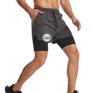 Pantalones Cortos Deportivos 2 en 1 para Hombre, para Correr, Baloncesto, de Secado Rápido, con Bolsillos - Product Image 2