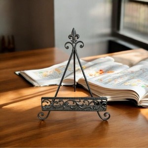 Support de livre en fil métallique noir support de stockage à domicile organisateur de gain de place pour magazines livres support de fichiers - Product Image 1