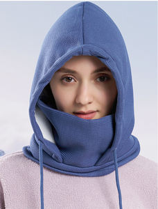 Heavyweight Winter Fleece Full Face Ski Mask <b>Hoodie</b> Outdoor Sports Balaclava with Camouflage and Dot Pattern for Beach - Product Image 6