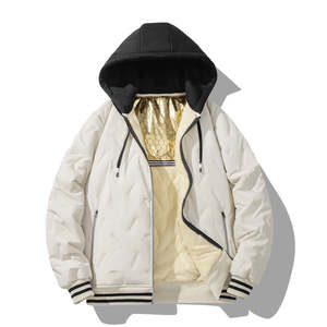 Nouvelle veste en coton pour couple, épaisse et chaude, avec capuche amovible pour homme - Product Image 3