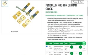 Varilla de Péndulo Premium para Reloj Alemán, Juego Surtido N.° 1 a 7, 100 Piezas, Repuestos para Reparación de Relojes GS-2222 - Product Image 3