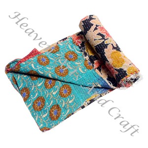 Kantha <b>Quilt</b> Gudari Kantha <b>Quilt</b> Gudari Hot Selling Wholesale Gold Supplier GD2226 Handmade Kantha <b>Quilt</b> Cotton Printed Indian - Product Image 1